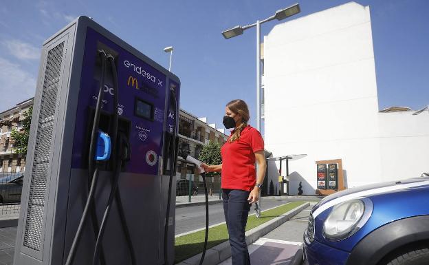 Punto de recarga de vehículos eléctricos en Córdoba 