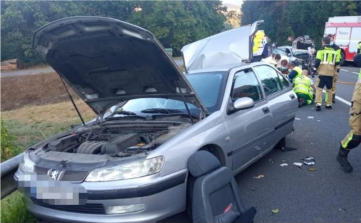 Accidente grave en Artea.