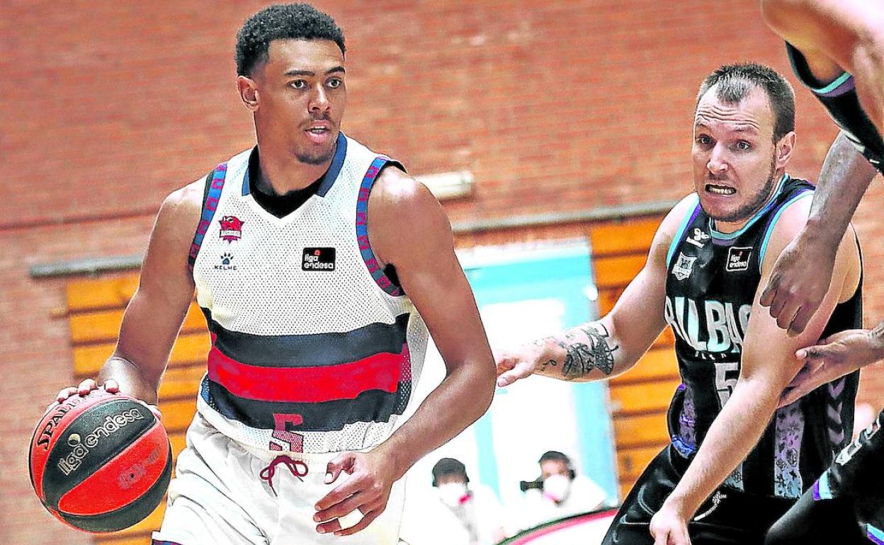 Baldwin sufrió ante el Bilbao Basket por la asfixiante defensa del exazulgrana Rafa Luz