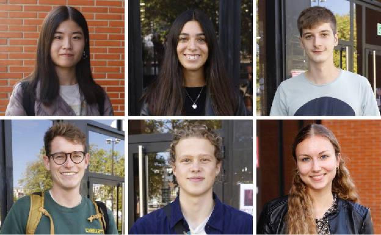 Parte de estos jóvenes pasarán un semestre en la capital alavesa y otros el curso completo. 