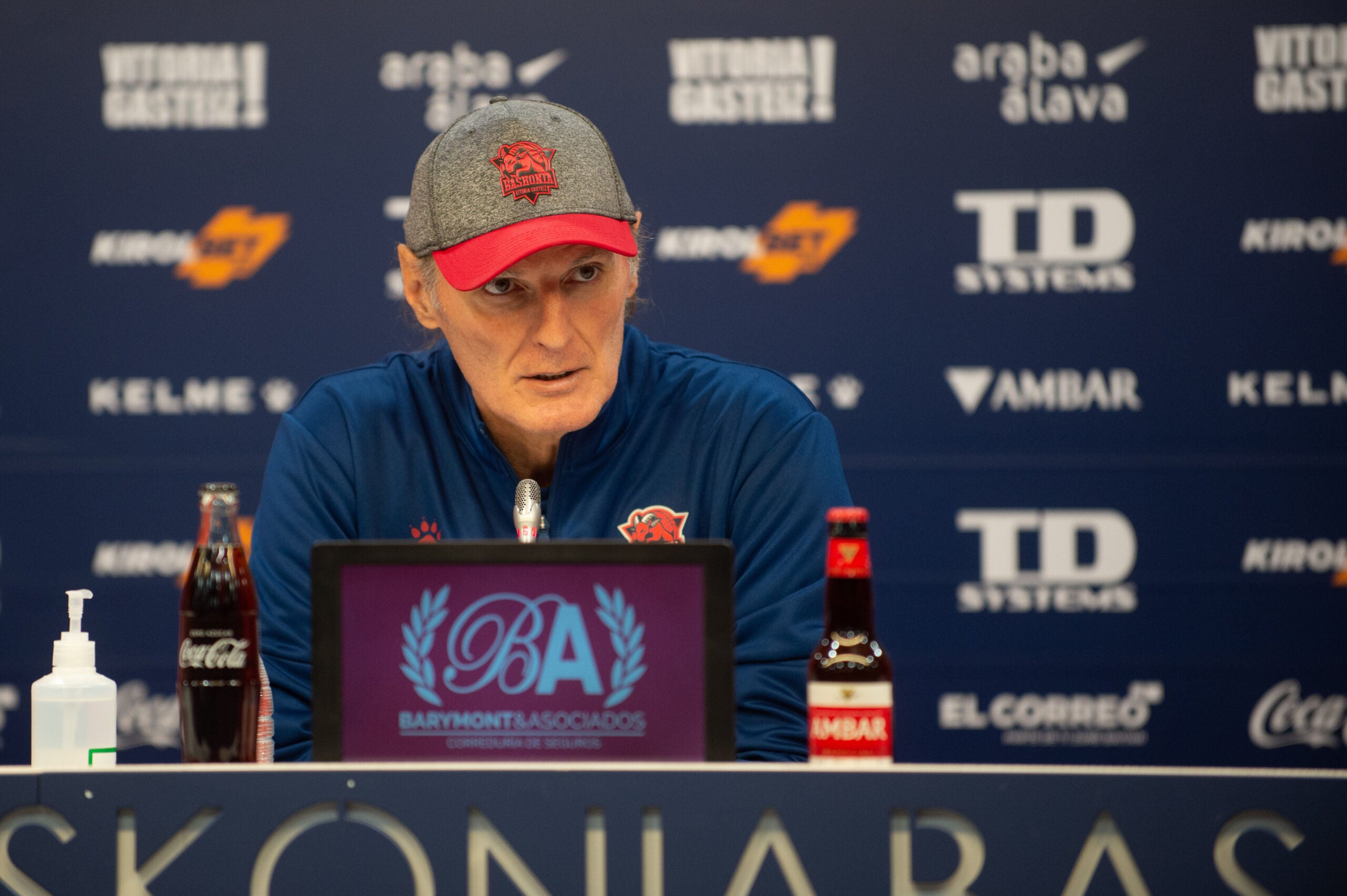 Dusko Ivanovic, durante una rueda de prensa de esta temporada estival. 