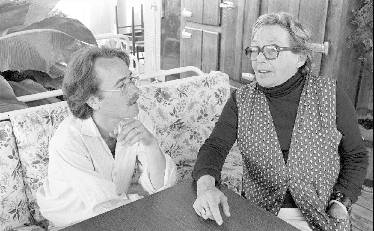 Yann Andréa y Marguerite Duras en 1981.