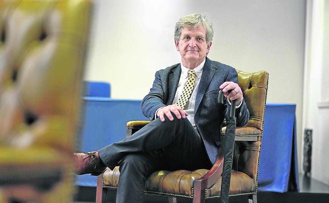 John Moore, ayer en la sede la Fundación BBVA en Bilbao. 