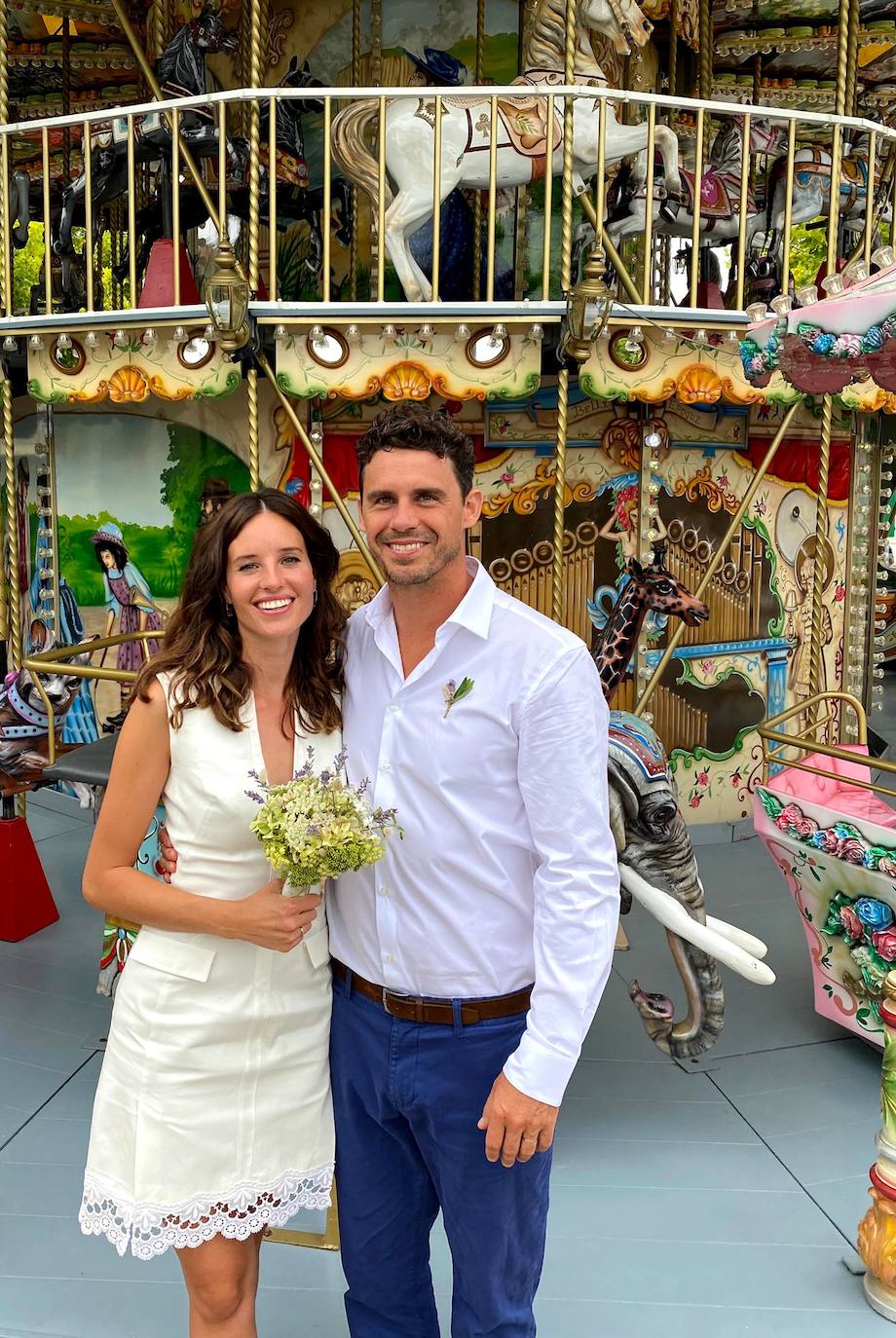 Fotos: La boda de ensueño en una isla francesa de Alazne, la modelo bilbaína del vestido sirena