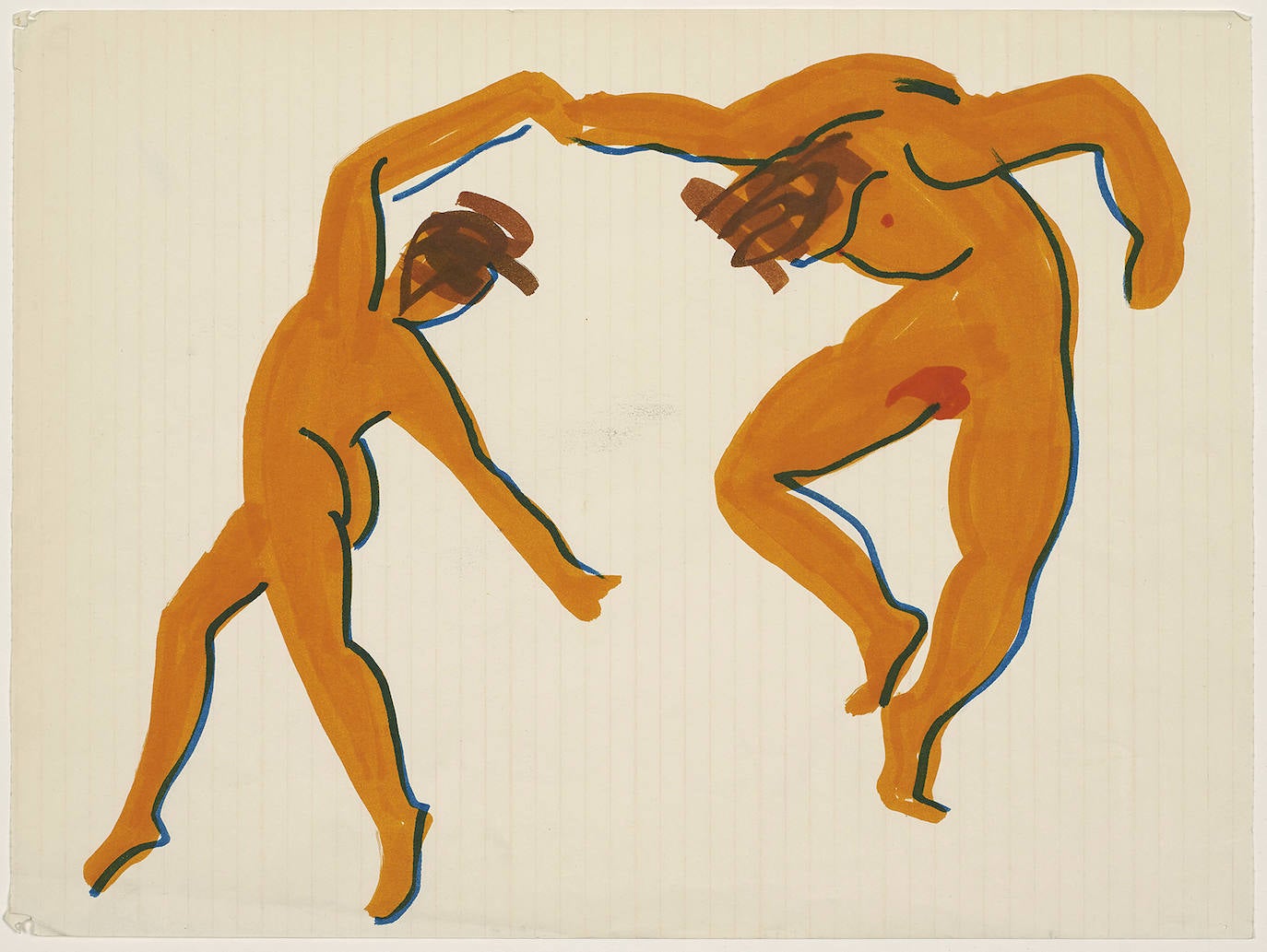 'Danzantes', dibujo de fecha desconocida.