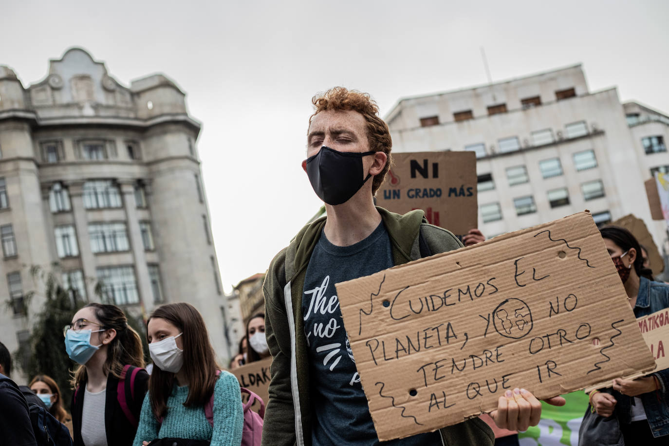 Fotos: Imágenes de la manifestación en Bilbao que busca combatir el cambio climático