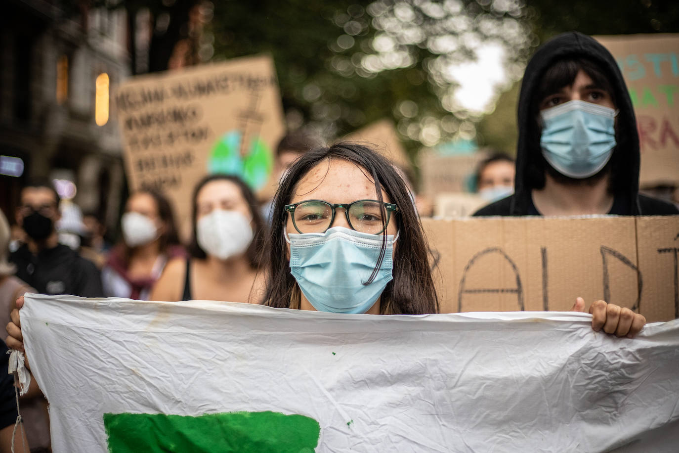 Fotos: Imágenes de la manifestación en Bilbao que busca combatir el cambio climático