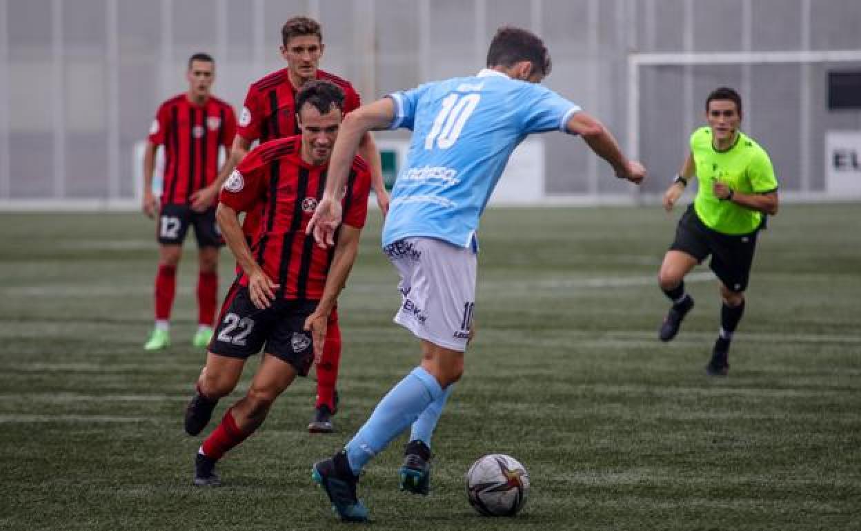 Un momento del partido. 