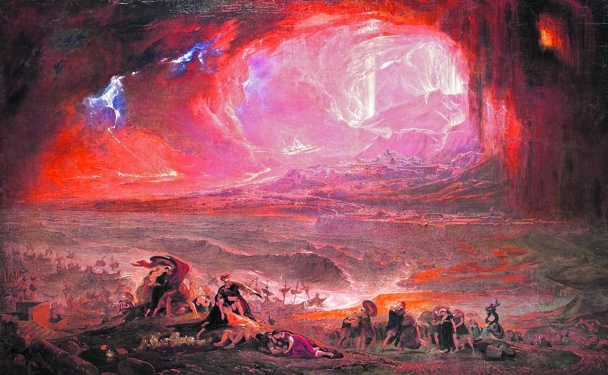 'Destrucción de Pompeya y Herculano', John Martin (1822) 