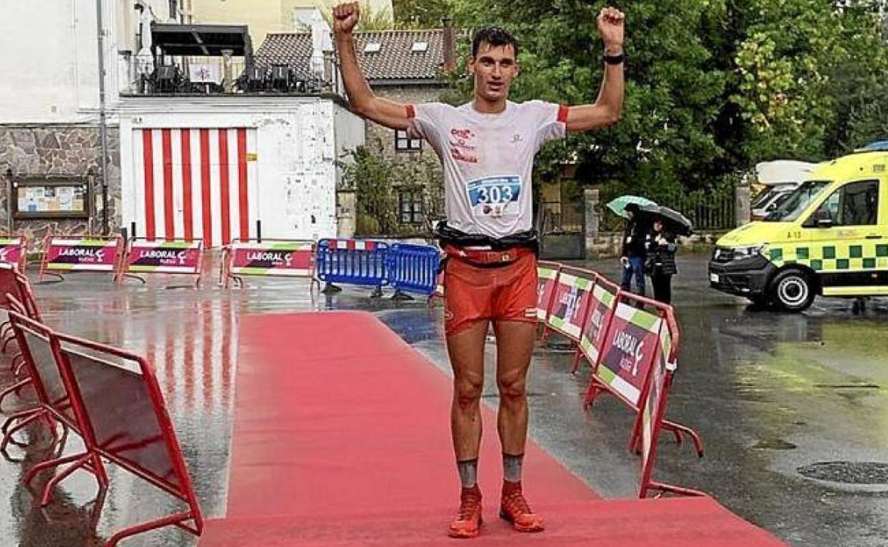 Aitor Ajuria, campeón absoluto de Euskadi en Línea. 