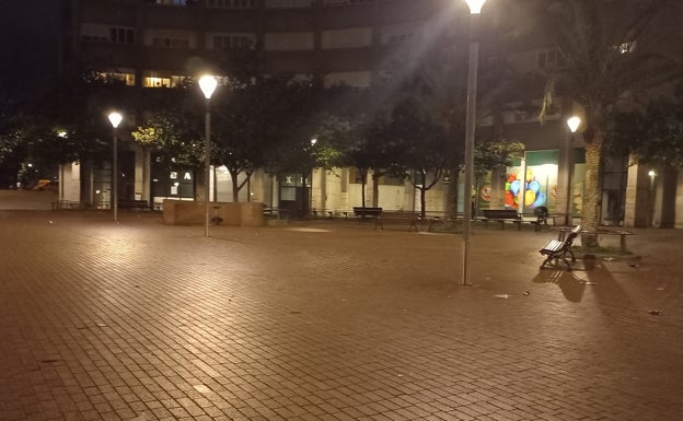 La plaza de Mojaparte estuvo vacía