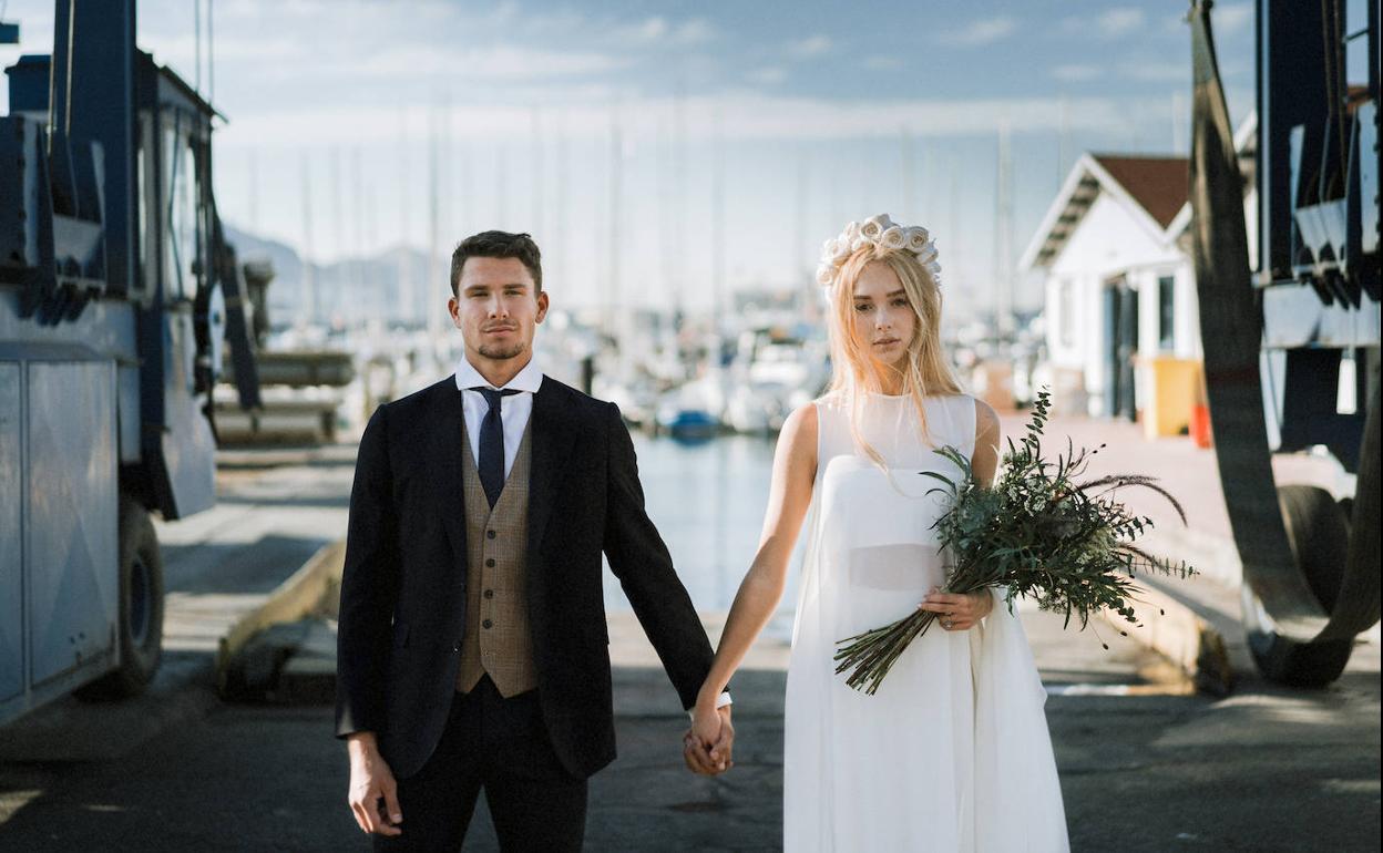 Una boda en Bizkaia, en concreto en Getxo, que pareció real pese a que los novios se conocieron horas antes.