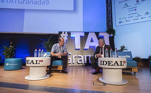 Javier Larrondo, en el auditorio granadino.