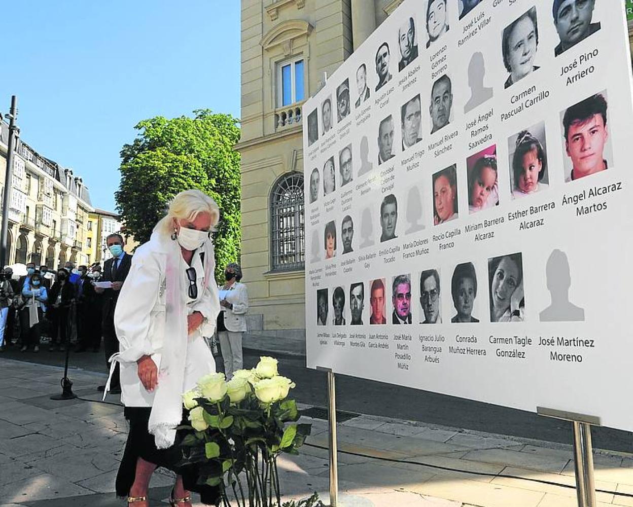 Homenaje a las víctimas de Parot en el Memorial de Vitoria. 