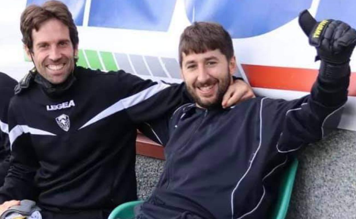 Lander Torrealdai y Jon Altamira, dos de los capitanes que se van del club. 