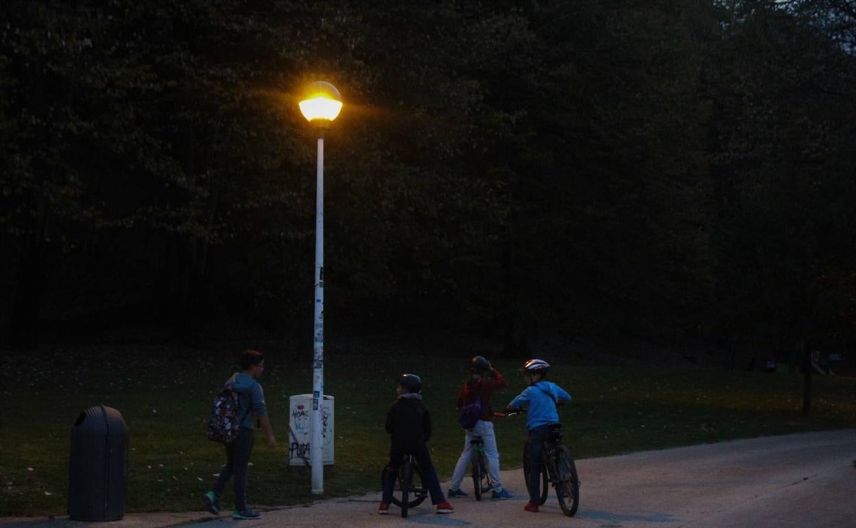 El parque de Lamuza está cerrado por las noches desde primeros de julio. 