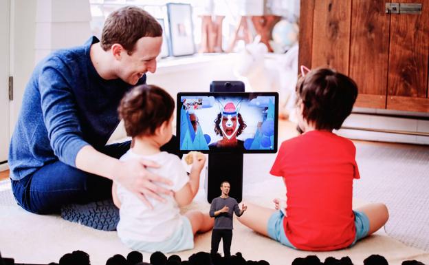 Zuckerberg, durante una presentación.