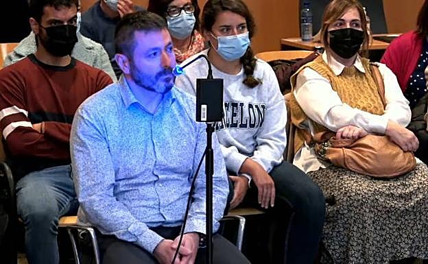 Pedro Nieva, durante la declaración en el juicio por el crimen de Javier Ardines.