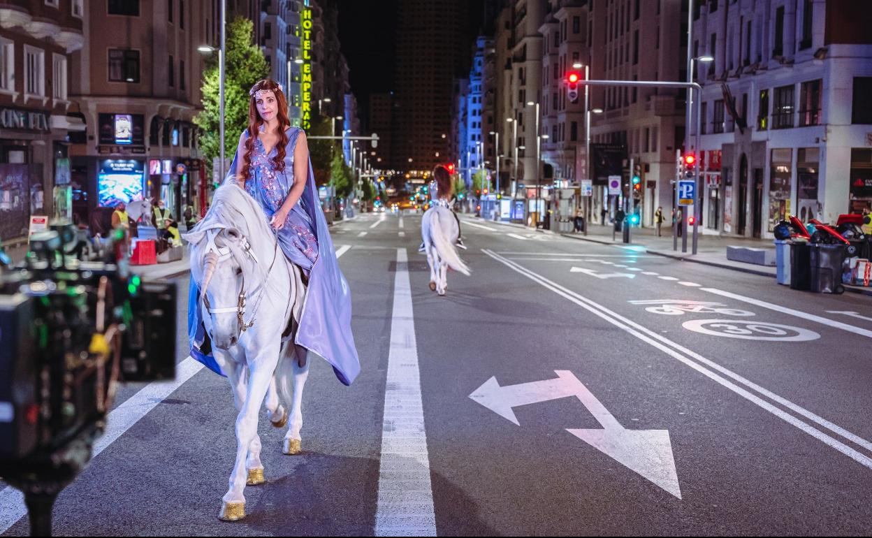 Una imagen del rodaje.