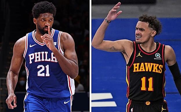 Joel Embiid eta Trae Young