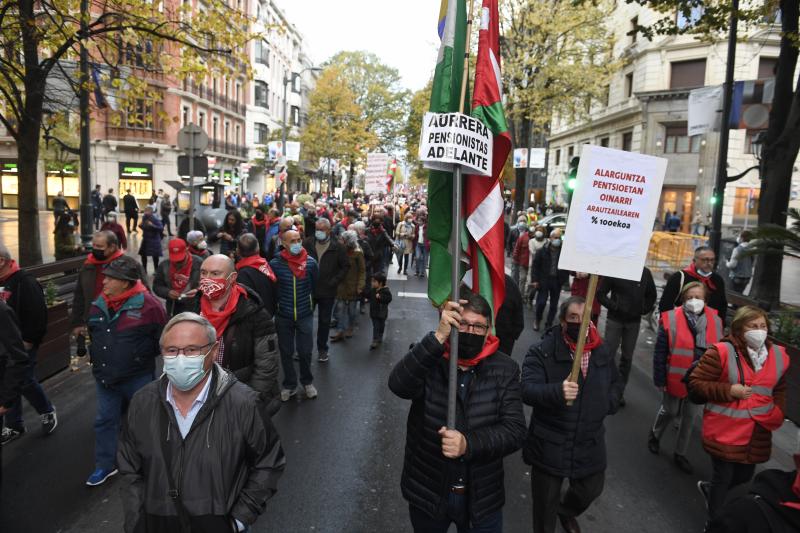 Fotos: Manifestación de pensionistas en Bilbao