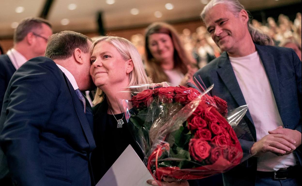 Andersson, sozialdemokraten buru aukeratua izatean.