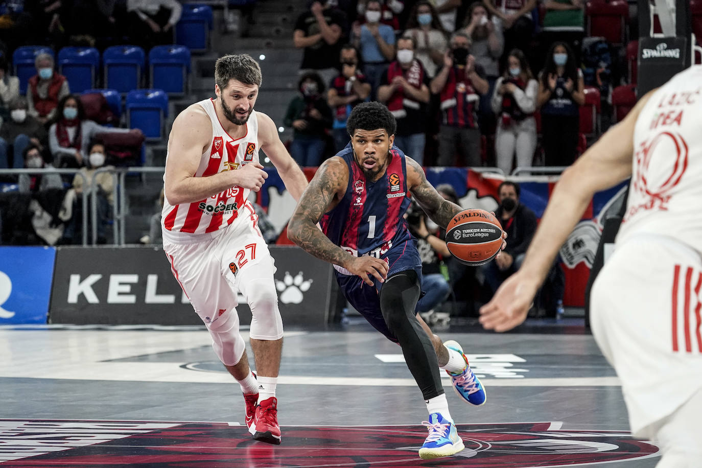 El Baskonia recibe al Estrella Roja en el Buesa Arena.