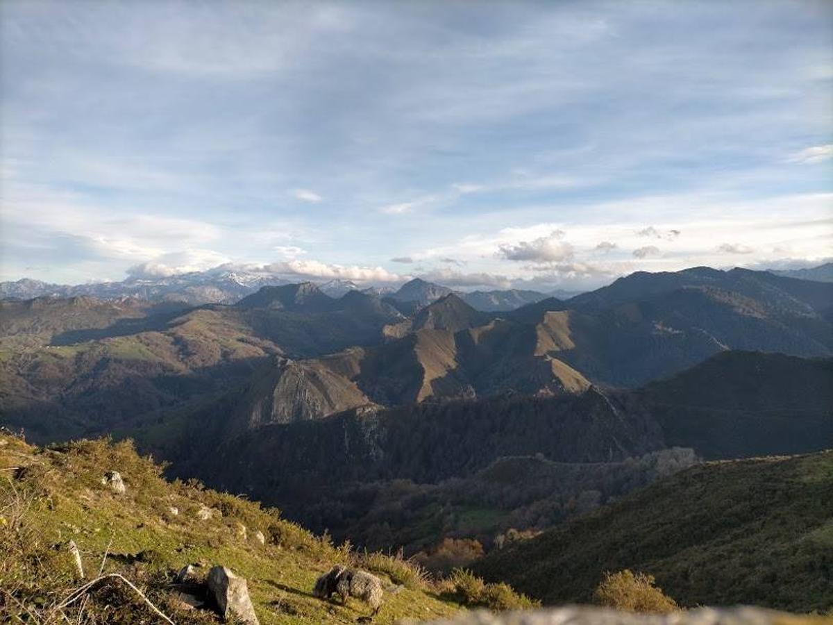 Vistas durante la subida al Pico Torre