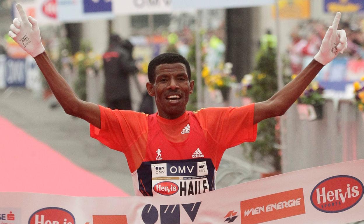 Haile Gebrselassie, en una competición de 2020.