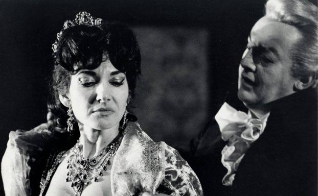 Maria Callas y Tito Gobbi.