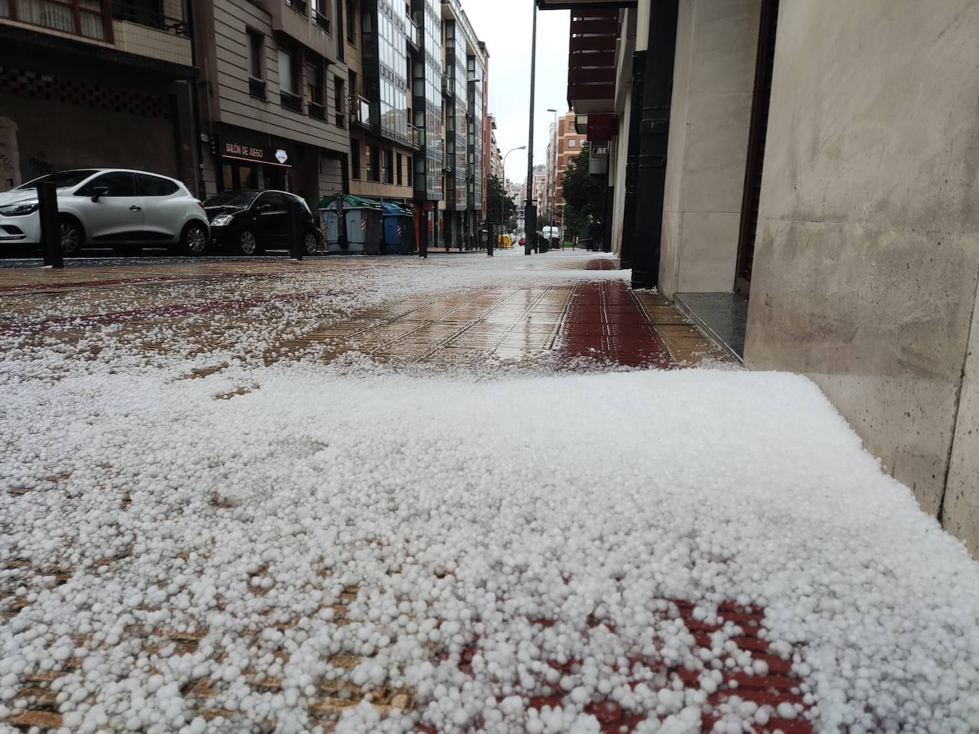 Granizada en Barakaldo.