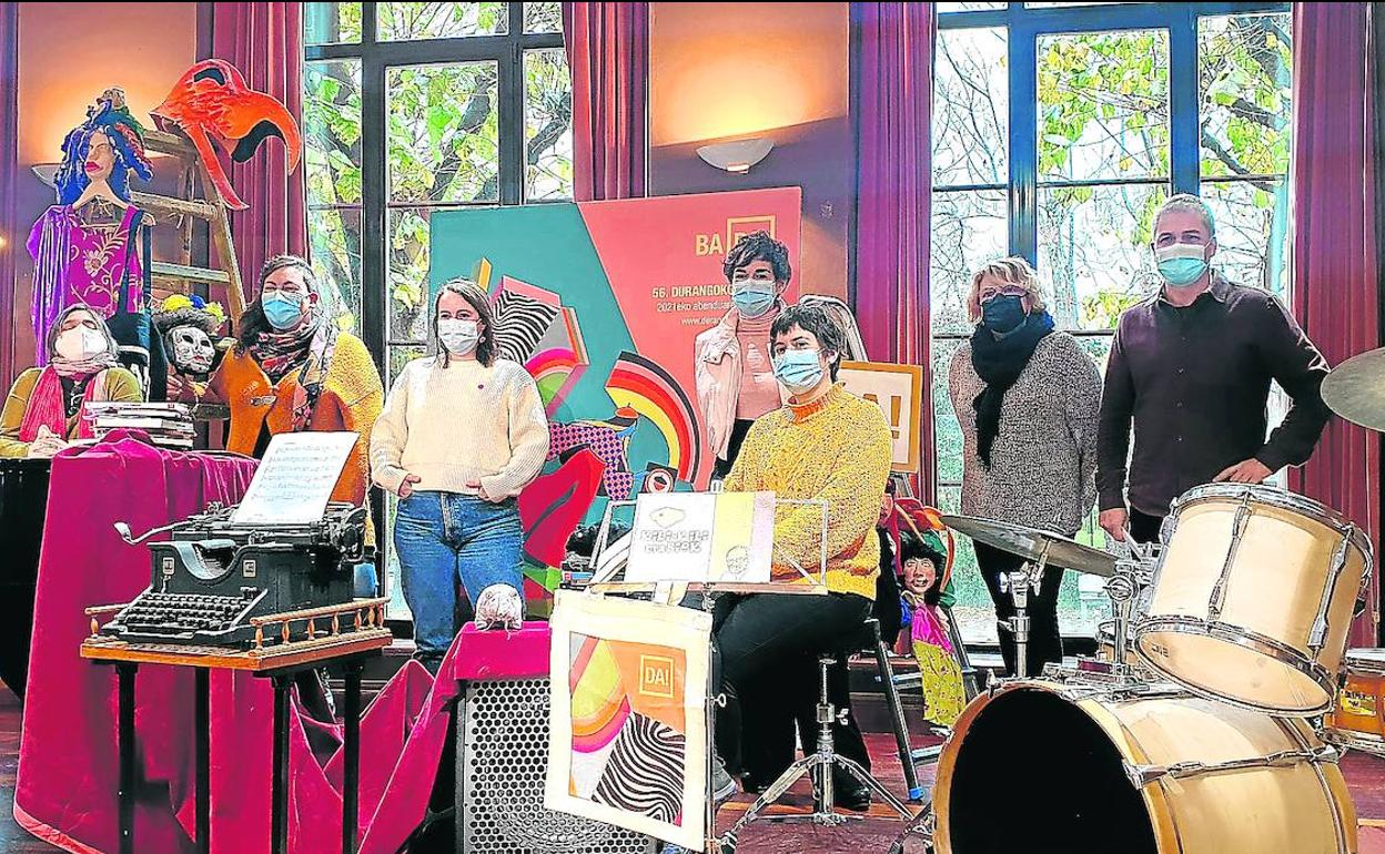 Los responsables de la feria, el pasado jueves durante la presentación.