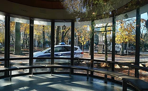 Vista de una de las zonas del bar ahora cerrado.