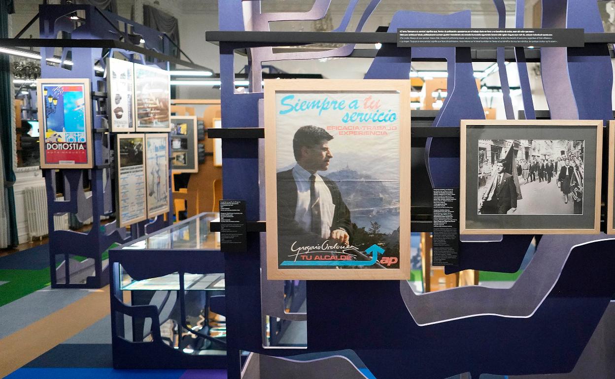 Vista de la exposición itinerante en 2020, cuando se inauguró en San Sebastián.