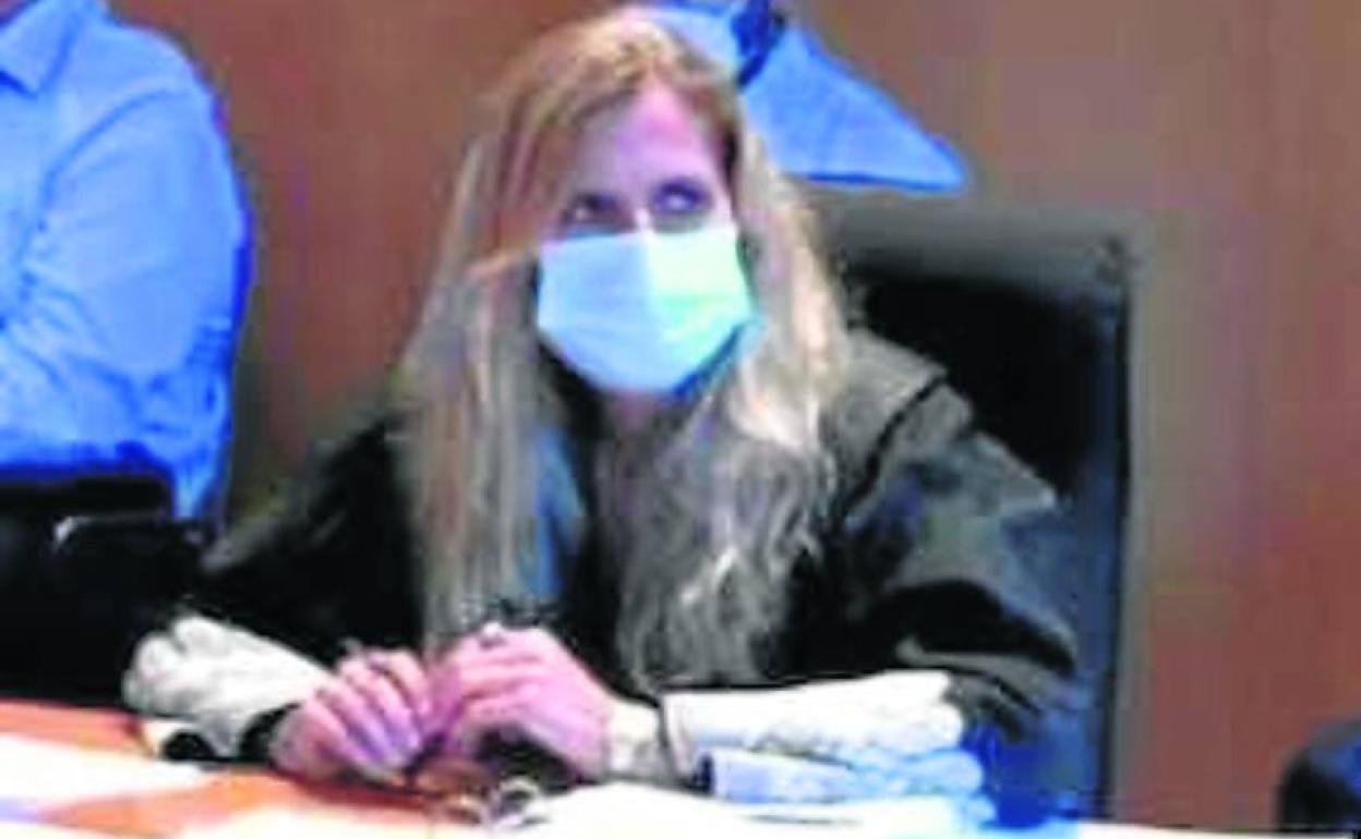 La representante del Ministerio Público en una sesión del juicio.