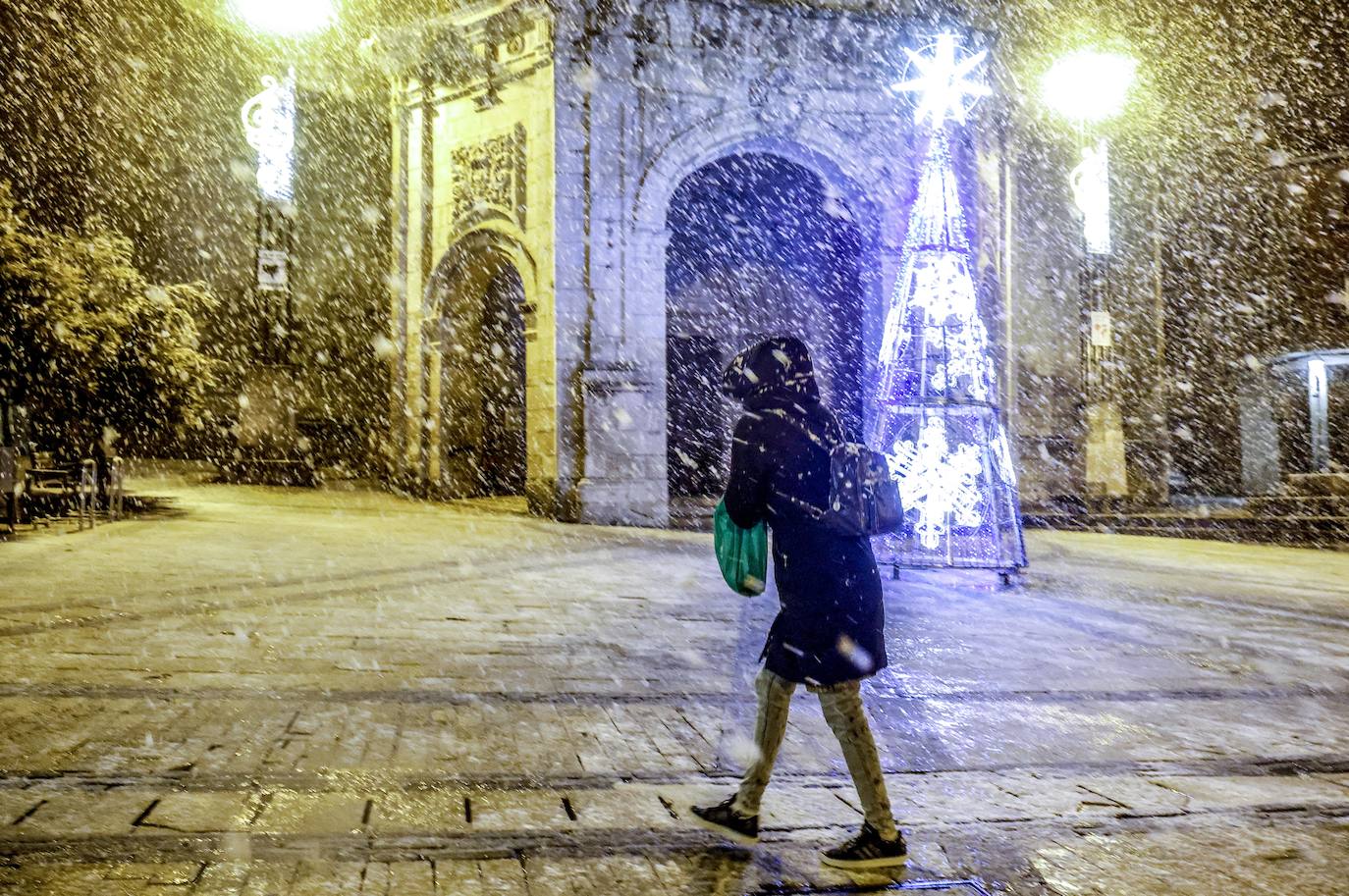 Fotos: La nieve cubre Álava de blanco