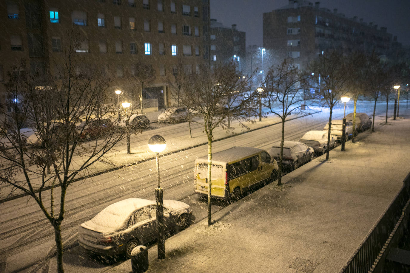 Fotos: La nieve cubre Álava de blanco