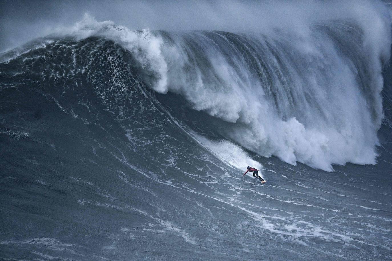 Fotos: El cañón de Nazaré, la ola más grande del mundo