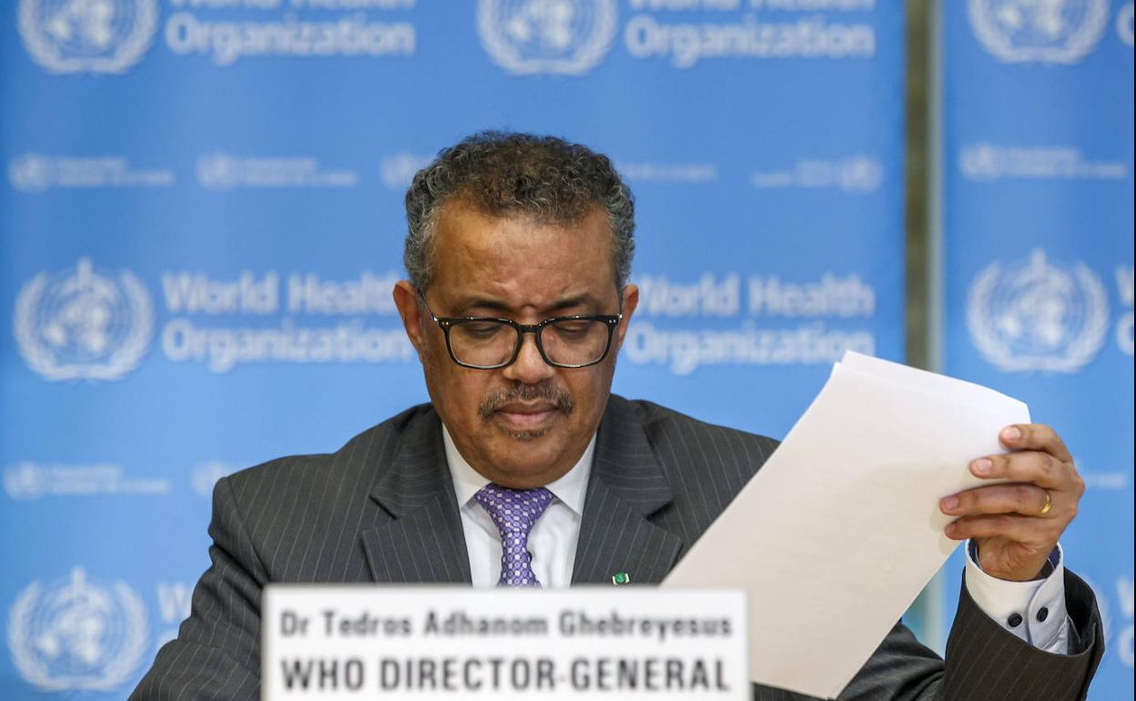 El director general de la OMS, Tedros Adhanom. 