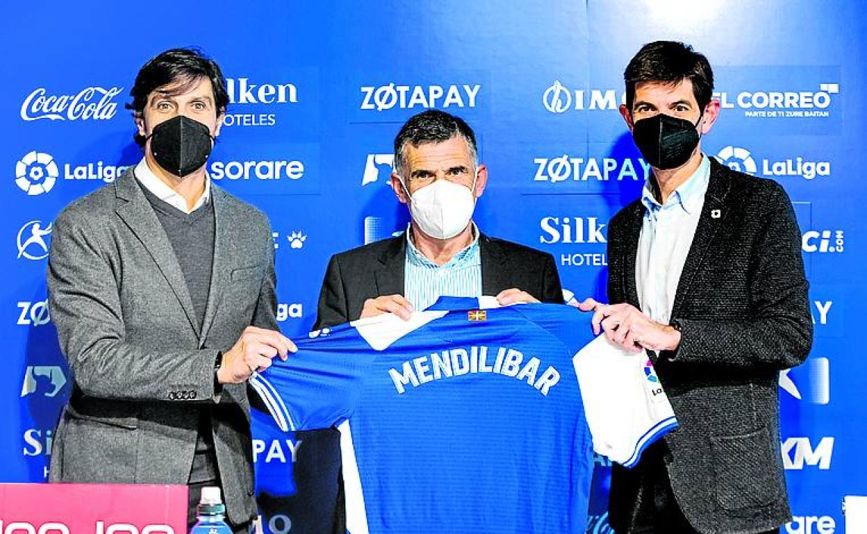 Sergio Fernández, Mendilibar y Trocóniz.