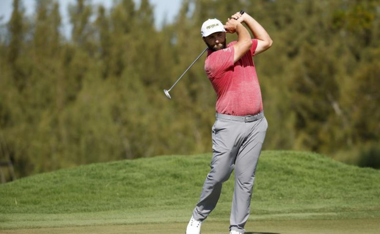 Rahm, durante un golpe.