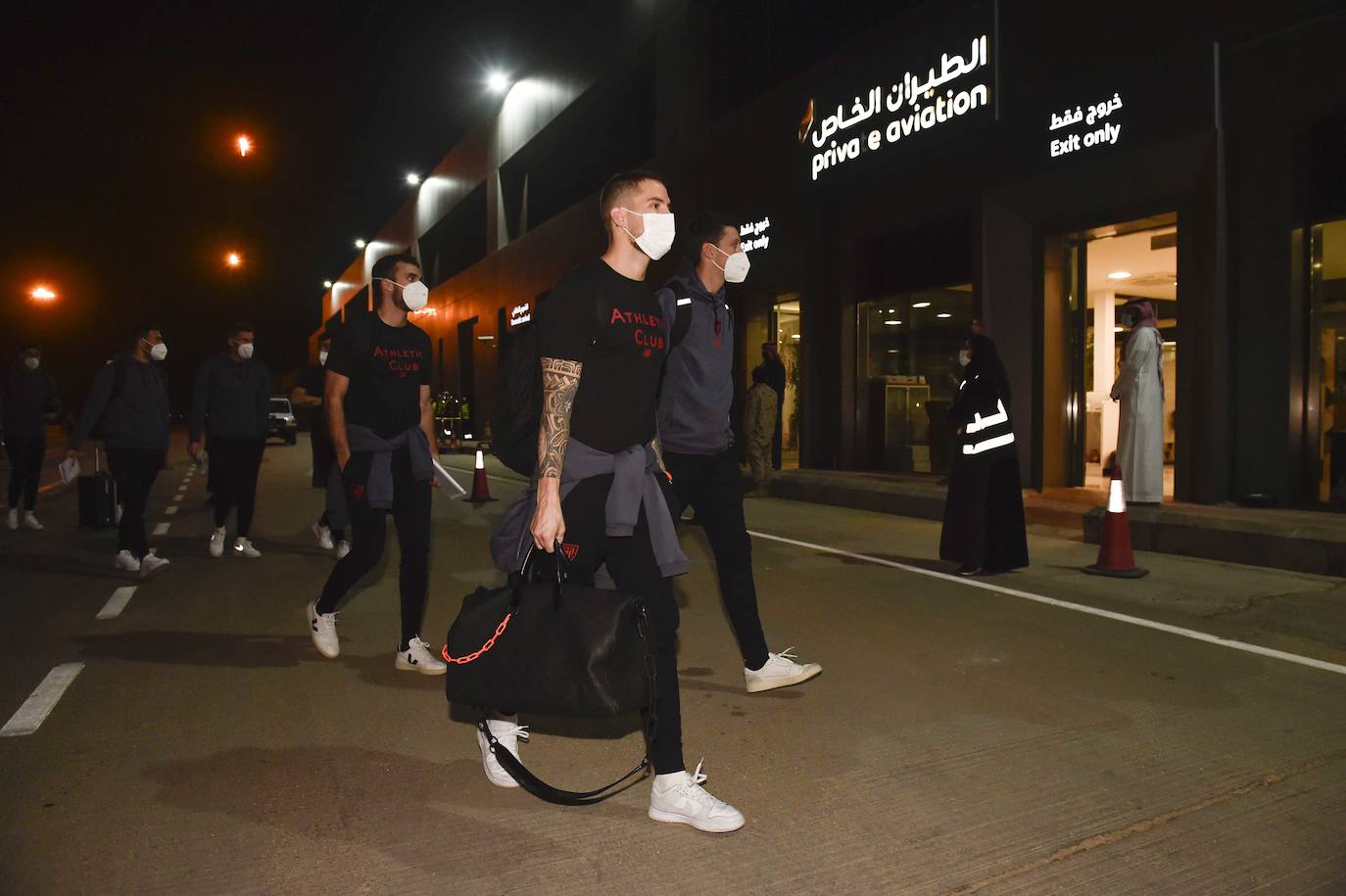 Fotos: Llega del Athletic a Arabia para disputar la Supercopa
