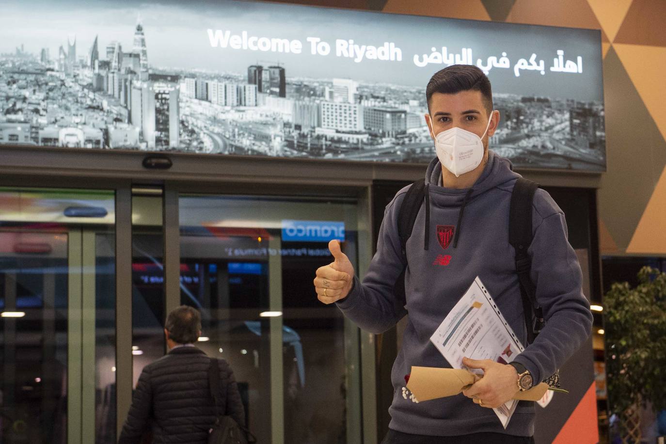 Fotos: Llega del Athletic a Arabia para disputar la Supercopa