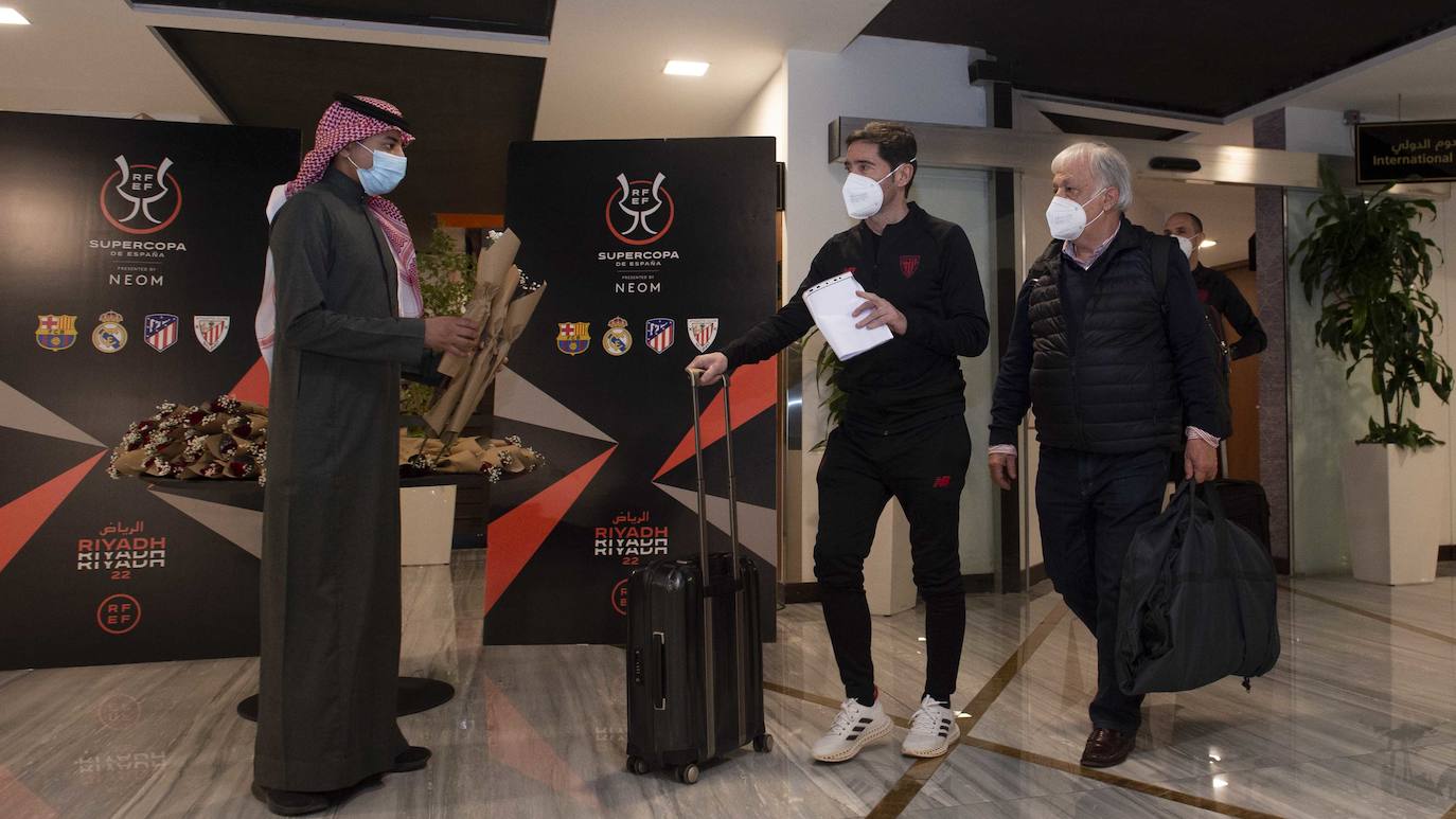 Fotos: Llega del Athletic a Arabia para disputar la Supercopa