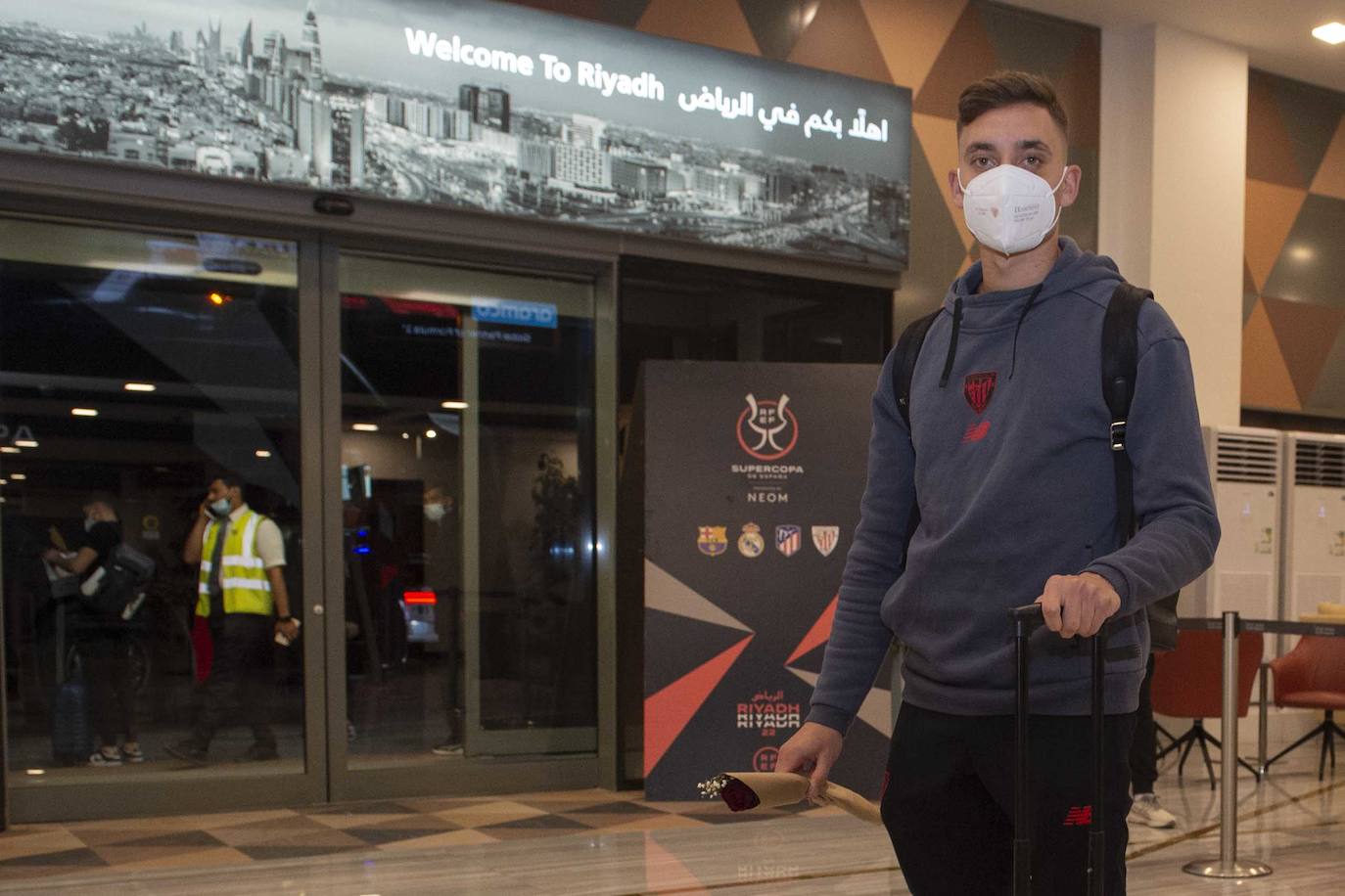 Fotos: Llega del Athletic a Arabia para disputar la Supercopa