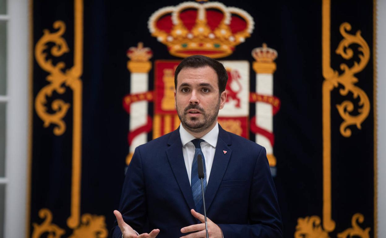 El ministro de Consumo, Alberto Garzón.