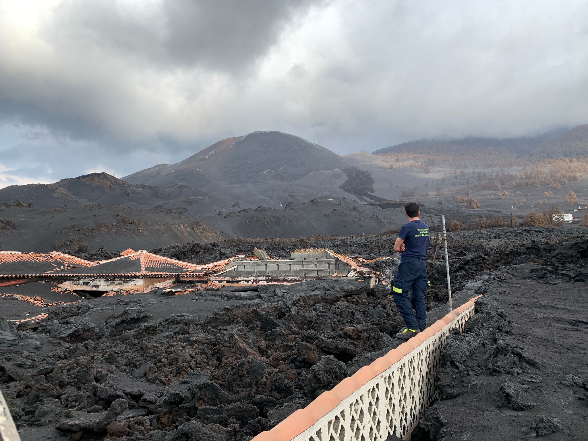 Fotos: Los Bomebros de Bilbao, en el volcán Cumbre Vieja