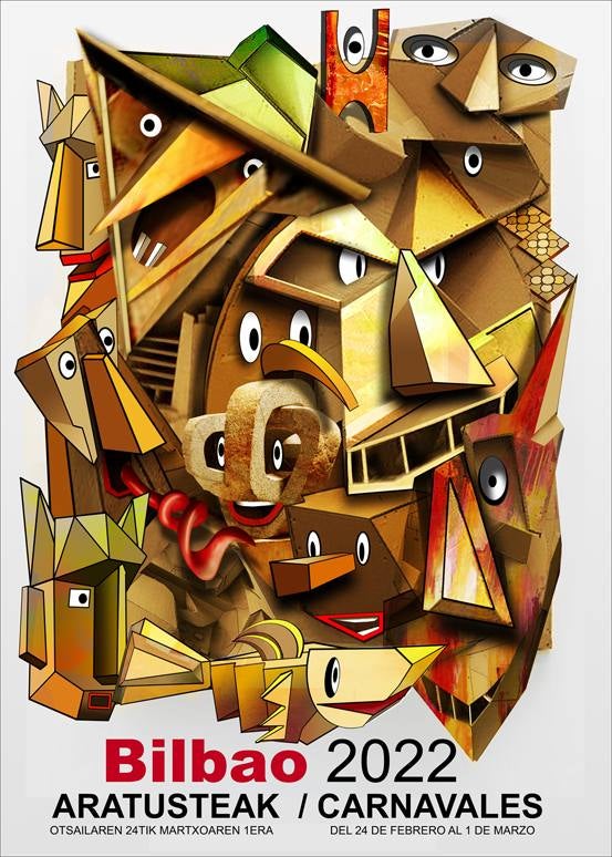 Fotos: Los seis carteles finalistas del Carnaval de Bilbao 2022