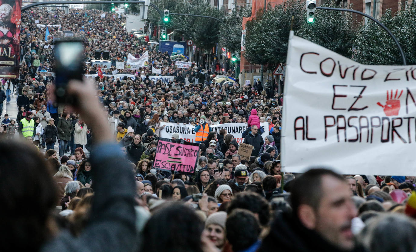 Fotos: Manifestación contra el pasaporte covid