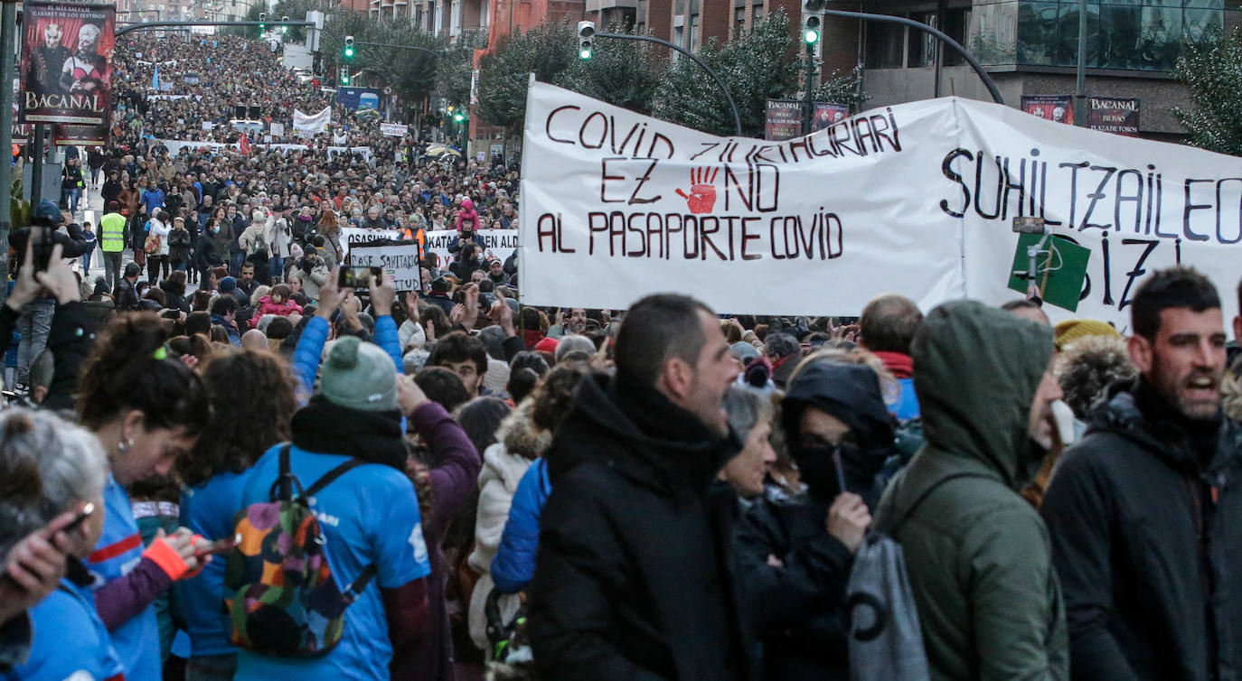 Fotos: Manifestación contra el pasaporte covid